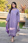 3 Pcs Embroidered Lawn Shirt with Embroidered Chifoon Dupatta BR2575