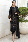 3 Pc Embroidered Lawn Shirt with Embroidered Organza Dupatta BA 06