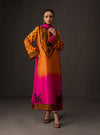 3 Piece Unstitched Embroidered and Printed SIlk Suit 228