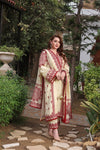 3PC DHANAK EMBROIDERED SHIRT WITH DHANAK EMBROIDERED SHAWL & TROUSER 672