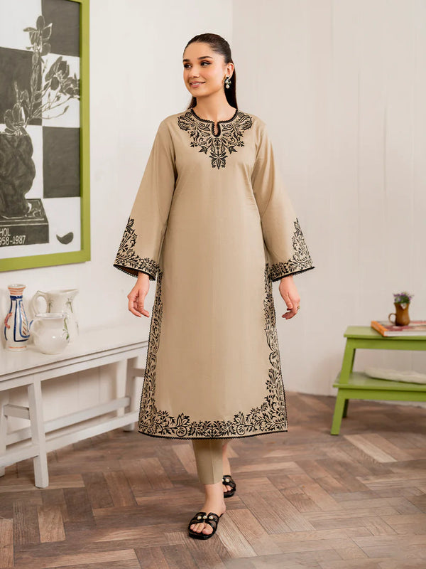 3PC DHANAK EMBROIDERED UNSTITCHED DRESS - 221