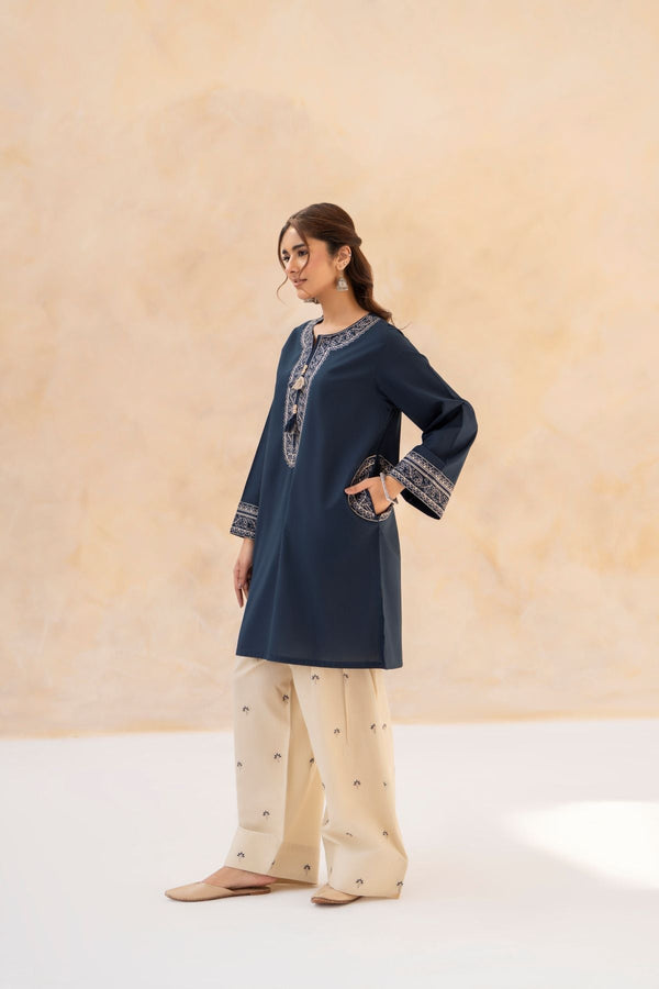 LAZULI-2PC LAWN EMBROIDERED SHIRT WITH LAWN EMBROIDERED TROUSER V733