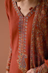 BATIK-3PC DHANAK EMBROIDERED SHIRT WITH DHANAK EMBROIDERED SHAWL AND TROUSER- 679
