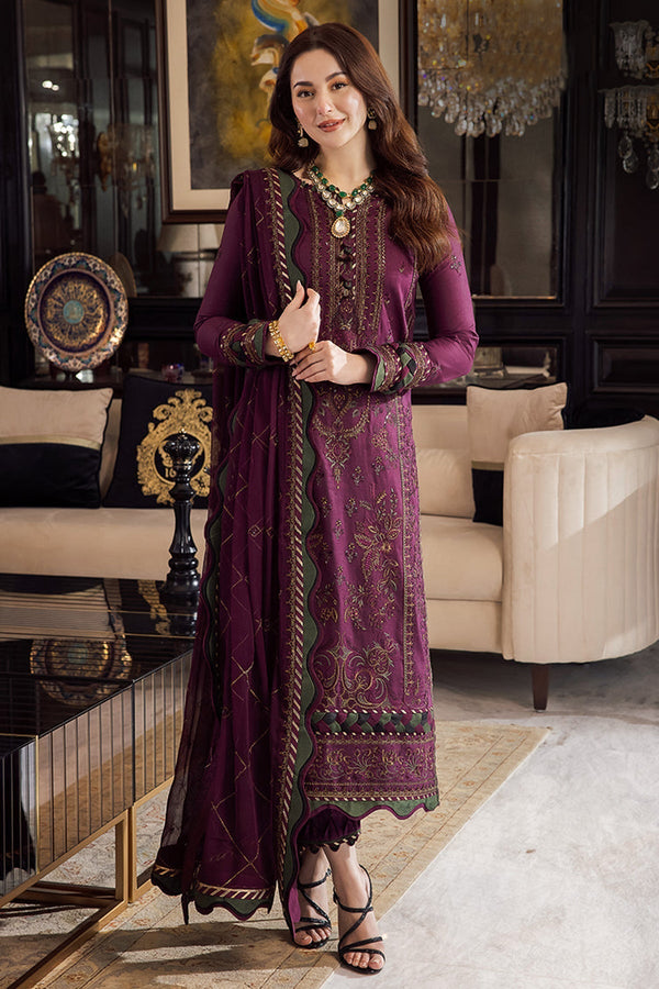 Asim Jofa Dhanak 3PC Embroidered With Chiffon Embroidered Dupatta V668