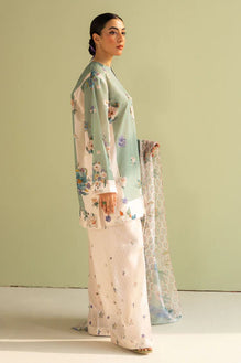 3Pc Digital Printed Lawn Shirt with Printed Dupatta CO 496