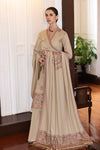 3 Piece Embroidered Dhanak Shirt with Embroidered Dhanak Shawl 242