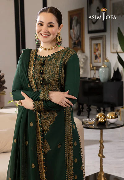 Dhanak 3PC Embroidered With Chiffon Embroidered Dupatta-244