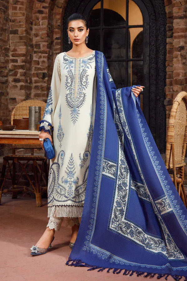 3PC KHADDAR EMBROIDERED SUTE - 214