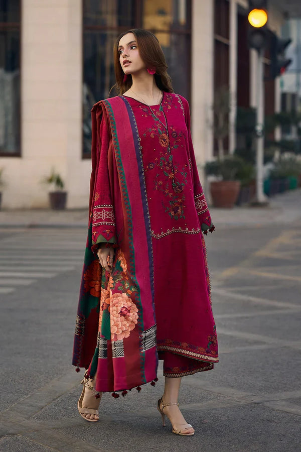 Lawn-3PC Embroidered Shirt with Digital Printed Jacquard Dupatta 712