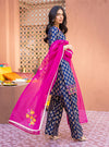 3 Pcs Digital Printed Lawn Shirt Trouser and Dupatta with Embroidered Patches