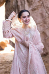 3PC LAWN EMBROIDERED SHIRT WITH ORGANZA EMBROIDERED DUPATTA AND TROUSER - HZG2180