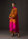 3 Piece Unstitched Embroidered and Printed SIlk Suit 228