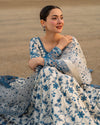 3PC LAWN EMBROIDERED SHIRT WITH NET EMBROIDERED DUPATTA AND TROUSER V718