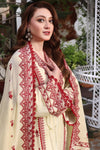 3PC DHANAK EMBROIDERED SHIRT WITH DHANAK EMBROIDERED SHAWL & TROUSER 672