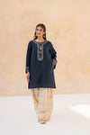 LAZULI-2PC LAWN EMBROIDERED SHIRT WITH LAWN EMBROIDERED TROUSER V733