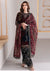 3 Piece Embroidered Velvet Shirt and Trouser with Embroidered Organza Dupatta BQ 1010