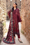 3PC DHANAK EMBROIDERED SHIRT WITH TWILL PRINTED SHAWL- 213