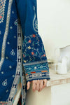 3 Piece Embroidered dhanak Shirt and Trouser with Printed Poly Lawn Dupatta ZS50-3