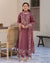 Dhanak-3PC Embroidered Shirt with Chiffon Embroidered Dupatta-1321W