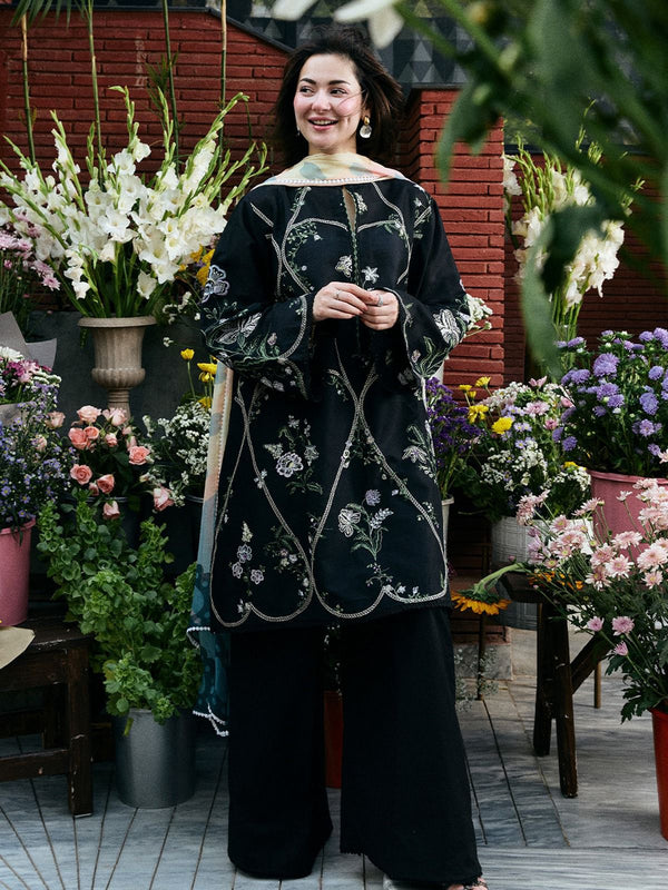 Embroidered Dhanak Unstitched 3 Piece Suit-246
