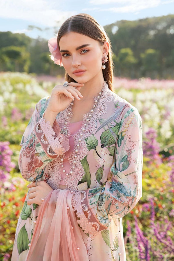 3 Pc Maria B lawn Printed Suit 525