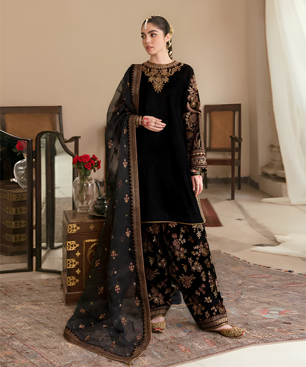 Velvet 3PC Embroidered-262