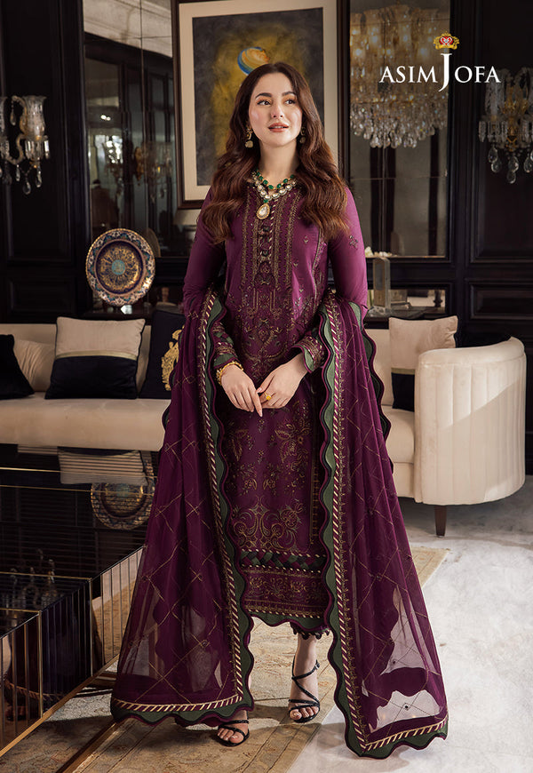 LAWN 3PC Embroidered With Chiffon Embroidered Dupatta 668 L