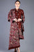 3 Piece Embroidered Dhanak Shirt with Embroidered Dhanak Shawl BR 655